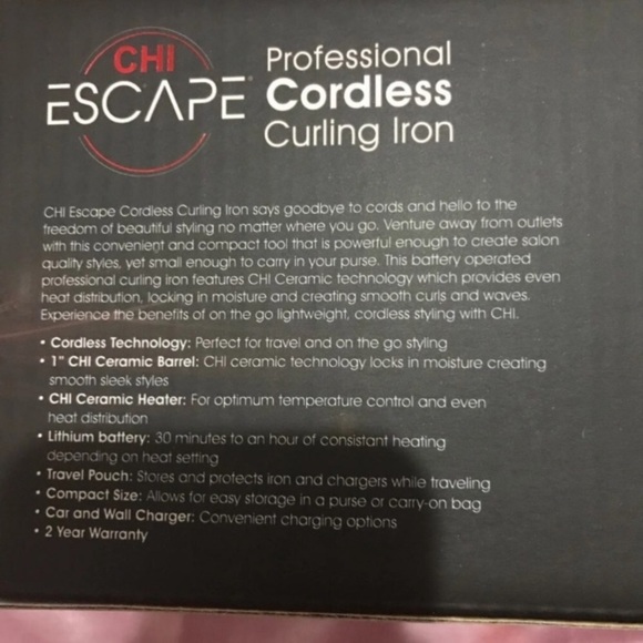 Chi Escape cordless curling iron - Picture 4 of 5